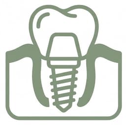 Dental implant icon