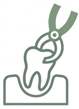 Tooth extraction icon